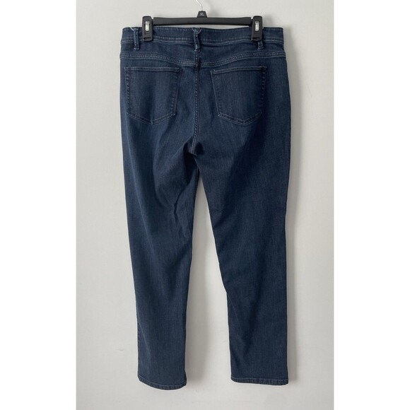 J. Jill Jeans Womens Size 10 Authentic Fit Slim Leg Dark Wash Basic Minimalist - Picture 2 of 8